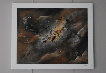 Named contemporary work « BLACK HOLE », Made by STEF'ART