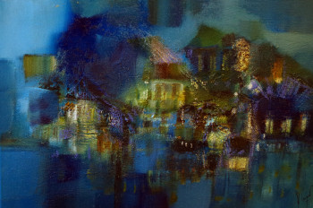 Named contemporary work « Le quartier des alchimistes », Made by MURIEL CAYET