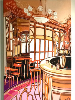 Named contemporary work « Brasserie parisienne », Made by NATHZ