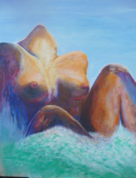 Named contemporary work « Soleil et Mer », Made by JEAN-CLAUDE HOSXE-VAILLANT