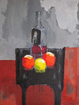 Named contemporary work « La bouteille aux oranges », Made by PADDY
