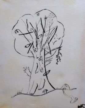 Named contemporary work « la vie d'un arbre », Made by VIVIANE