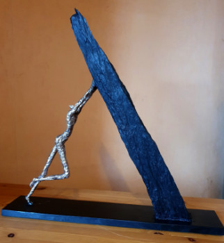 Named contemporary work « Résiste IV », Made by RéJANE LECHAT