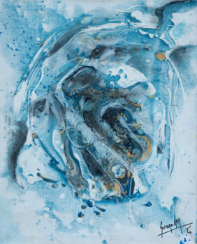 Named contemporary work « Tete vortex », Made by ėCLABOUSSEUR D'ART