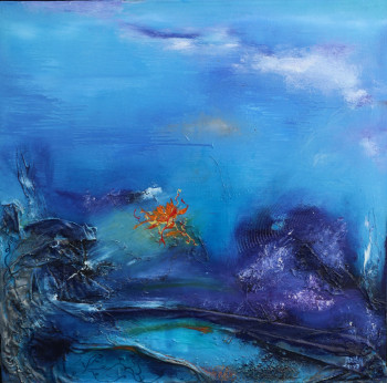 Named contemporary work « Paysage marin 1-17 », Made by ANDY BLEU