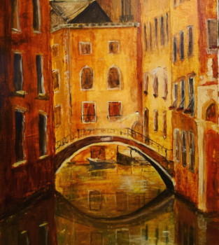 Named contemporary work « Venezia », Made by OLEKSANDRA HORSCROFT