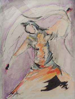 Named contemporary work « danseuse », Made by JEAN MARIE SCHROETTER