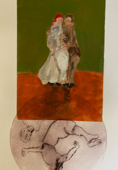 Named contemporary work « L’imprévu », Made by CATHERINE RENAUD BARET