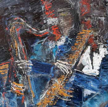 Named contemporary work « ERIC & TRANE (E.Dolphy & J.Coltrane) », Made by ARENA