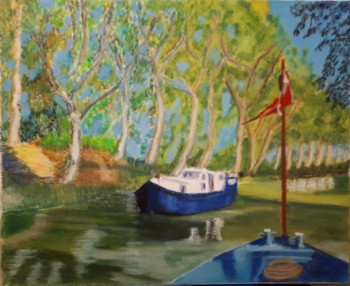 Named contemporary work « LE CANAL DU MIDI », Made by JEAN-FRANçOIS MALET