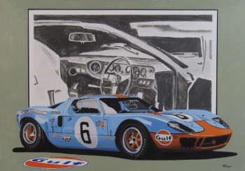 Named contemporary work « Ford GT40 », Made by REBER KAROL