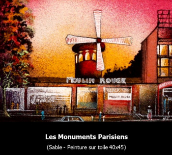 Named contemporary work « LES MONUMENTS PARISIENS », Made by NSAMBU I