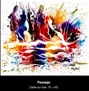 Named contemporary work « PAYSAGE », Made by NSAMBU I