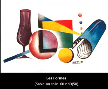 Named contemporary work « LES FORMES », Made by NSAMBU I
