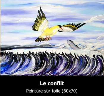 Named contemporary work « LE CONFLIT », Made by NSAMBU I