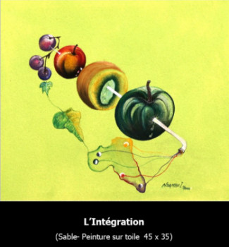 Named contemporary work « L'INTEGRATION », Made by NSAMBU I