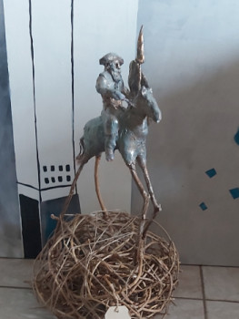 Named contemporary work « Don Quichotte, en technique mixte », Made by ROXIO