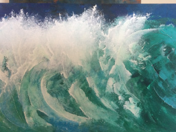 Named contemporary work « Vagues », Made by JEAN-MARC DESEUR