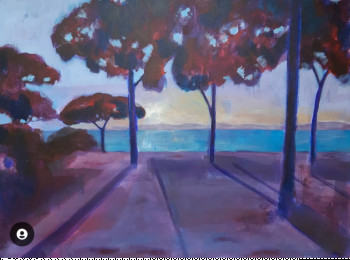 Named contemporary work « Paysage fauve méditerranéen », Made by BONNEAU-MARRON