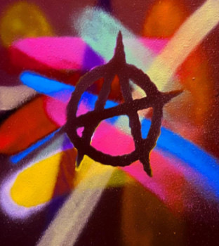 Named contemporary work « Colorful Anarchy », Made by SKYK