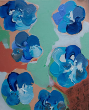 Named contemporary work « Pop art flowers », Made by BONNEAU-MARRON