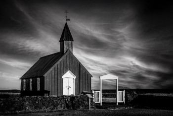 Named contemporary work « The Black Church », Made by FRéDéRIC FOUSSIER