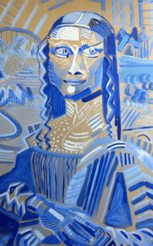 Named contemporary work « Mona Lisa », Made by CAROLE DUHAYER