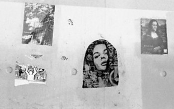 Named contemporary work « Collages sur mur », Made by CASSANDRE