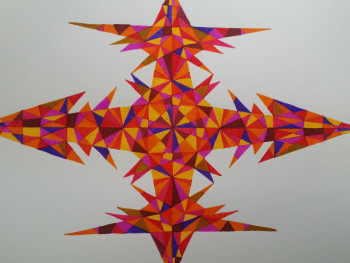 Named contemporary work « UNIVERS », Made by ESSAIOSARTISTE