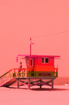 Named contemporary work « Venice Beach in Pink 2019/2023 », Made by RéGY