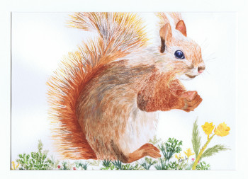 Named contemporary work « The squirel », Made by MIHA