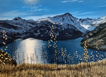 Named contemporary work « Lac de la montagne », Made by RITA