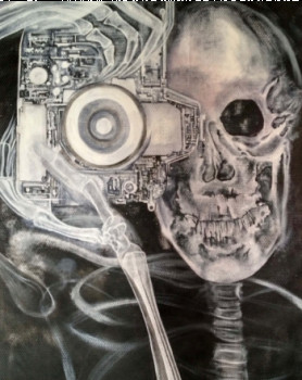 Named contemporary work « Skull Photographer », Made by ERIC ERIC
