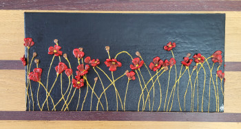 Named contemporary work « Coquelicots 2 », Made by AUTRE REGARD