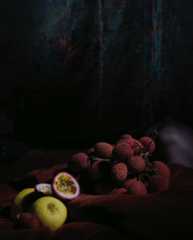 Named contemporary work « Nature morte aux litchis », Made by éMILIE LEBEUF