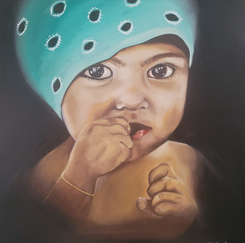 Named contemporary work « Babygirl », Made by NATALI