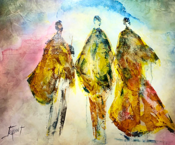 Named contemporary work « Les trois sages », Made by JEANNET