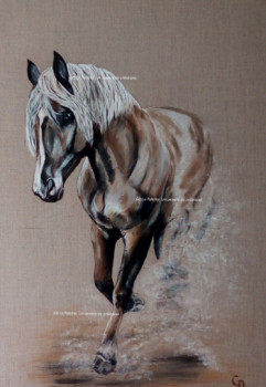 Named contemporary work « 318 - Cheval lin 2 », Made by GDLAPALETTE - UN UNIVERS DE CREATIONS