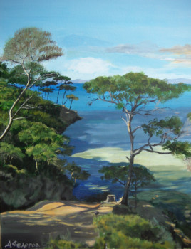 Named contemporary work « Porquerolles », Made by ANDRé FEODOROFF