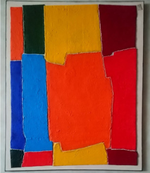 Named contemporary work « 73x60cm 30-07-23 », Made by ALAIN MAUDOUX