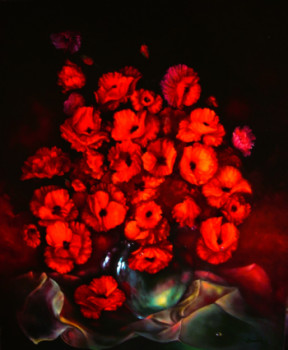 Named contemporary work « coquelicots », Made by SOANN