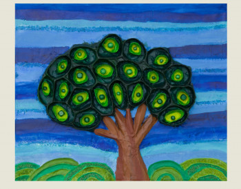 Named contemporary work « L'arbre avocat », Made by LA NATURE D'EFELIA