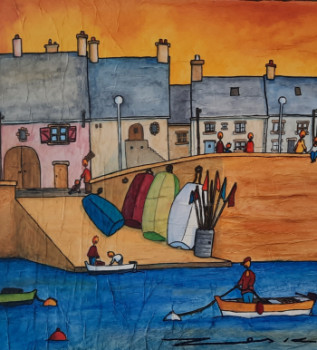 Named contemporary work « Port breton », Made by ZESKO