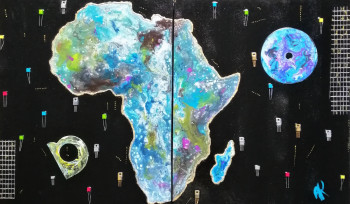Named contemporary work « Africa », Made by ANNE ROBIN