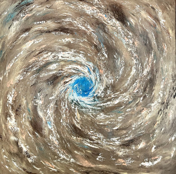 Named contemporary work « M 74 La Galaxie du Fantôme », Made by JEAN PIERRE SALLE