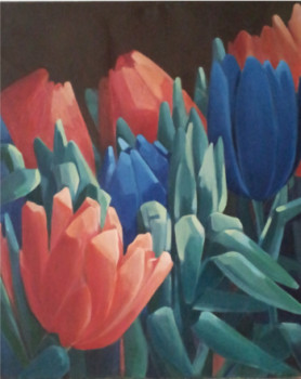 Named contemporary work « Le chant des tulipes », Made by CLAIRE LEWIS
