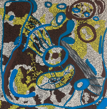 Named contemporary work « Blue River 2 », Made by SHAMANDRA