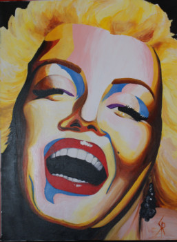 Named contemporary work « Marilyn », Made by SANPIER