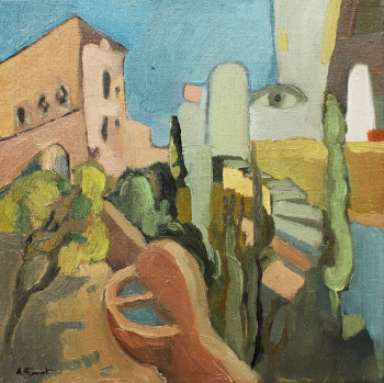 Named contemporary work « L'œil du village », Made by ANTOINE FUMET