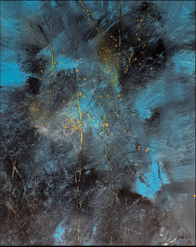 Named contemporary work « Eclosion Jaune », Made by THEB